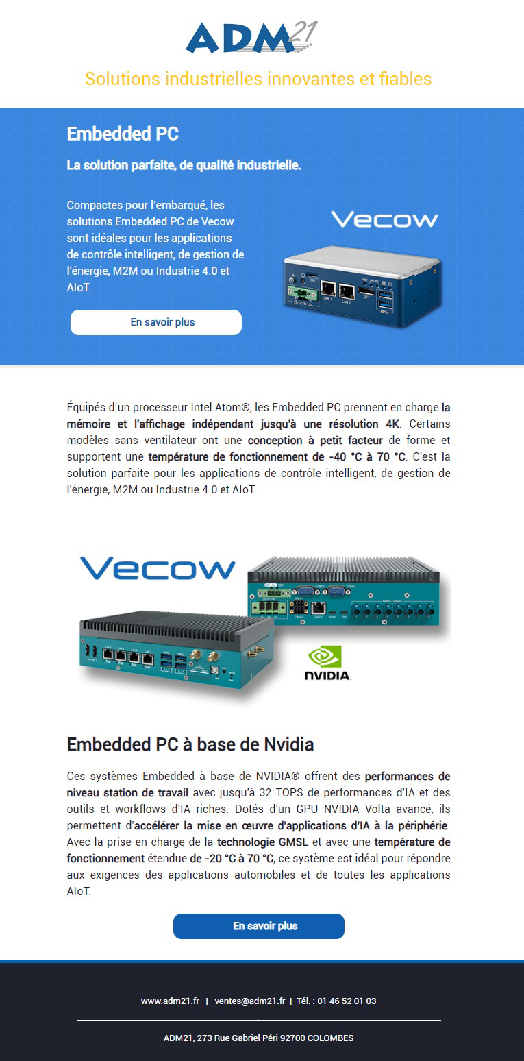 ADM21 - Embedded PC - Vecow
